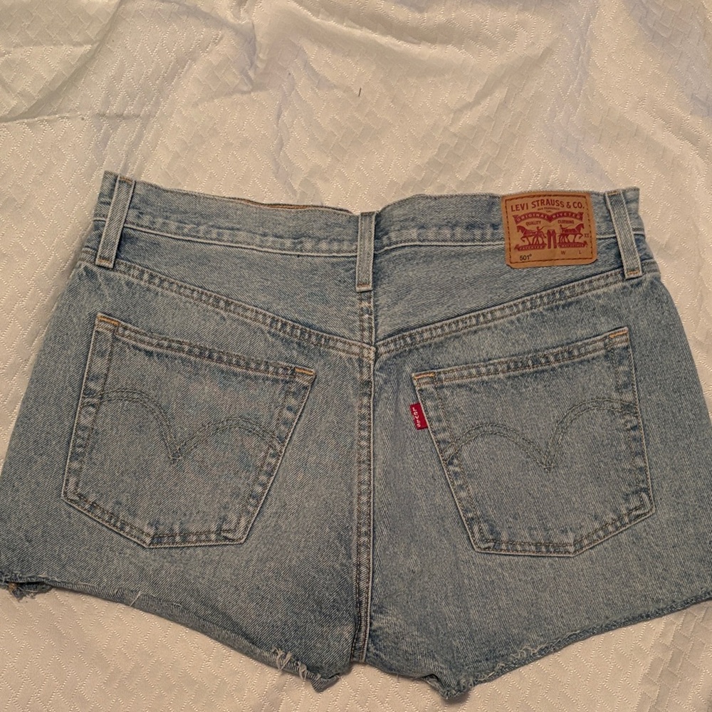 Levi's 501 Women's Light Blue Jean Shorts